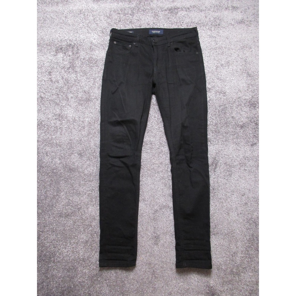 Scotch & Soda Mens Jeans 30 x 32 (32 x 30) Black Skim Organic Cotton Skinny